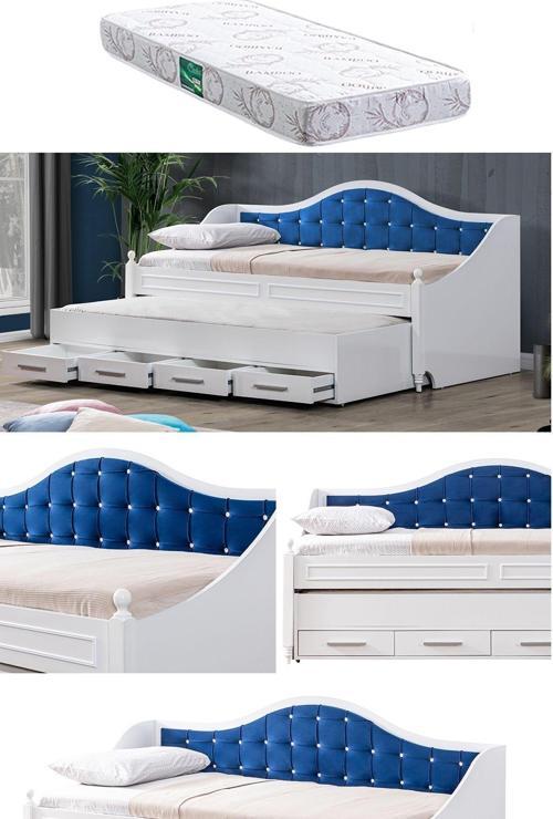 Yavrulu Karyola, Eymen Yavrulu Yatak - Mavi 1 Adet Comfort Yatak