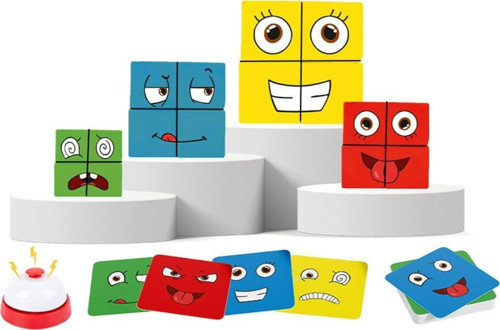 Rubik Emoji Bulmaca Hızlı Düşünme, Zihinsel Ve Görsel Becerisini Geliştirecek Eğlenceli Kutu Oy
