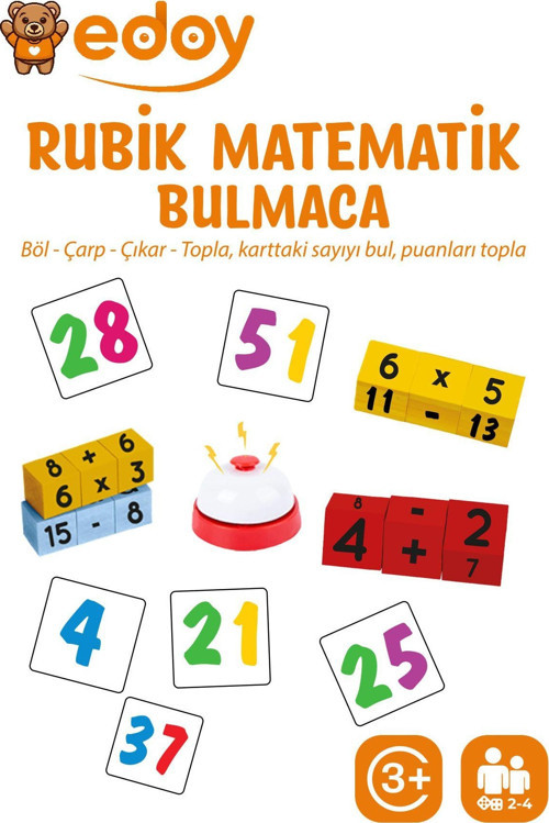 Rubik Matematik Bulmaca Eğlencesi | Montessori Eğitici Zeka Oyunları Geliştirmek İçin Bir Kutu Oyunu