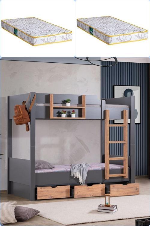 Ranza, Asya Ayrılabilir Çekmeceli Ranza 2 Adet Comfort Yatak