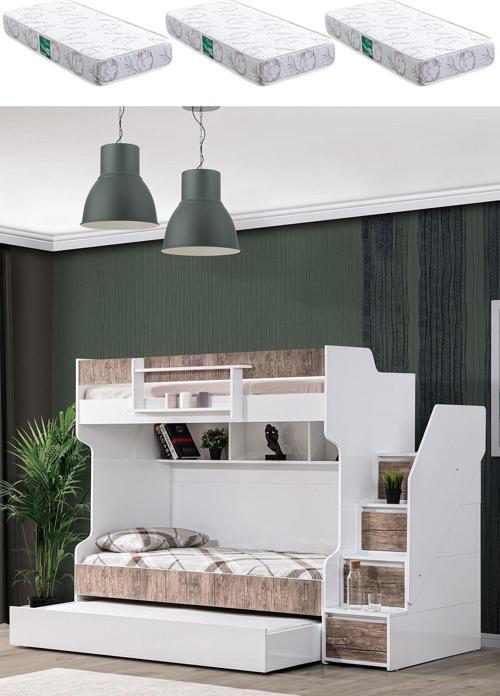 Ranza, Cesur Yavrulu Ranza - Ceviz 3 Adet Comfort Yatak