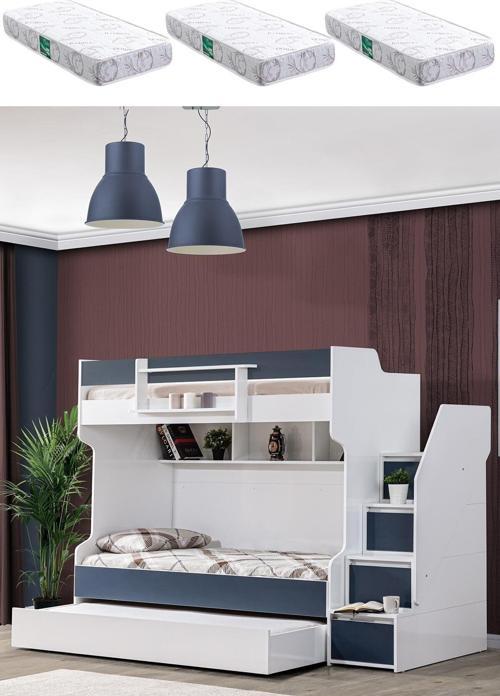 Ranza, Cesur Yavrulu Ranza - Mavi 3 Adet Comfort Yatak