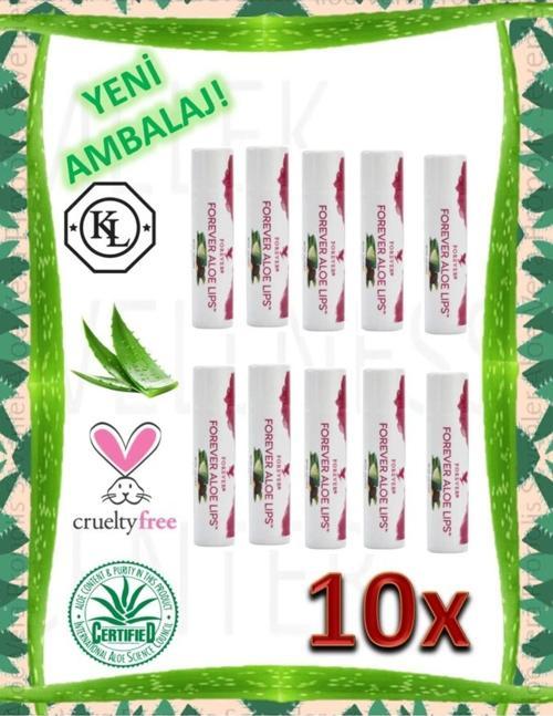 Forever Aloe Lips Dudak Koruyucu Aloe Vera ve Jojoba Yağı İçerir - 10 Adet