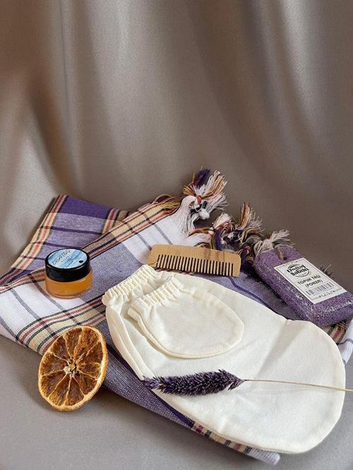 Geleneksel Banyo Hamam Seti - Ipek Kese Seti - Kalın Peştemal - Organik Vazelin - Tarak - Ponza Taşı