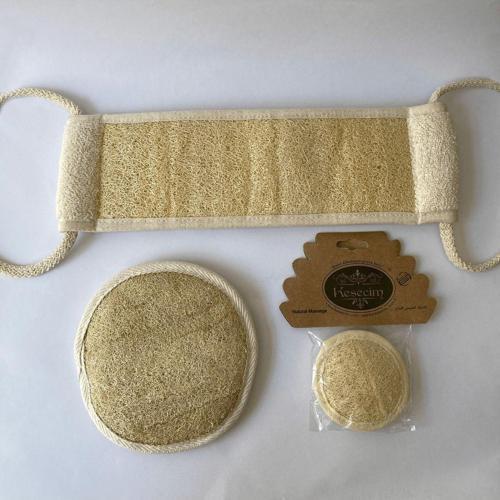 Doğal Kabak Lifli Vücut Ve Yüz Kesesi- Kabak Lifli Sırt Kesesi - Hamam Kesesi