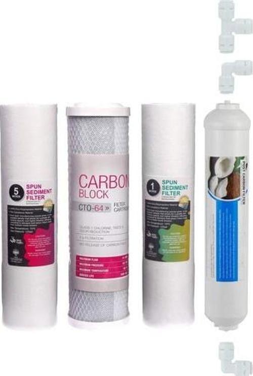 Su Arıtma Cihazı Filtresi 4'lü Set Paket Aşama Membransız