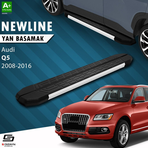 S-Dizayn Audi Q5 NewLine Aluminyum Yan Basamak 183 Cm 2008-2016 A+ Kalite