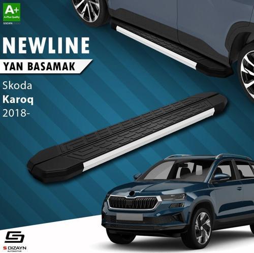 S-Dizayn Skoda Karoq NewLine Aluminyum Yan Basamak 173 Cm 2018 Üzeri A+ Kalite