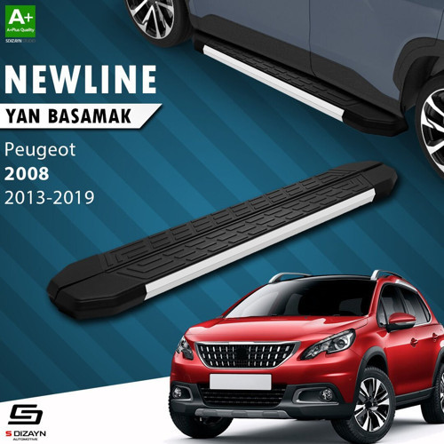 S-Dizayn Peugeot 2008 NewLine Aluminyum Yan Basamak 173 Cm 2013-2019 A+ Kalite