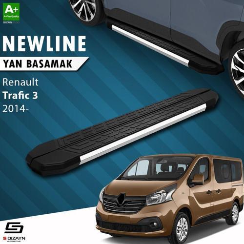 S-Dizayn Renault Trafic 3 Kısa Şase NewLine Krom Yan Basamak 223 Cm 2014-2020 A+ Kalite