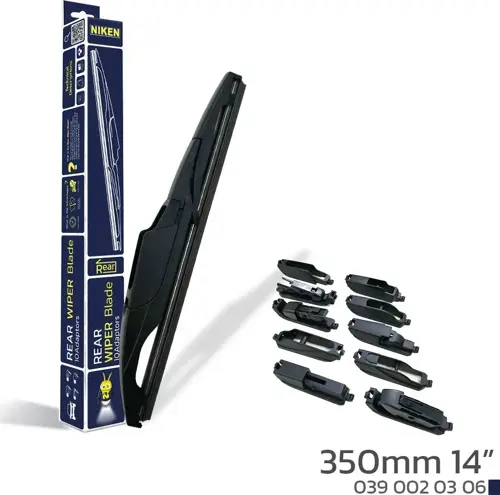 NIKEN 350mm 14\'\' 10 APARATLI ARKA SİLECEK SÜPÜRGESİ