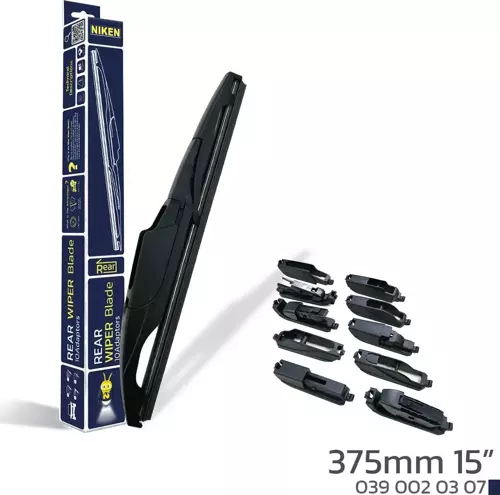 NIKEN 375mm 15\'\' 10 APARATLI ARKA SİLECEK SÜPÜRGESİ