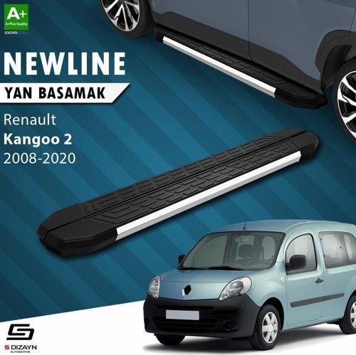 S-Dizayn Renault Kangoo 2 Uzun Şase NewLine Krom Yan Basamak 223 Cm 2008-2020 A+ Kalite