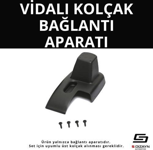 S-Dizayn Ford Courier ABS Vidalı Kol Dayama Kolçak Alt Adaptör 2014-2022 A+Kalite