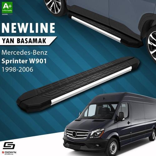 S-Dizayn Mercedes Sprinter W901 Orta Şase NewLine Krom Yan Basamak 263 Cm 1998-2006 A+ Kalite