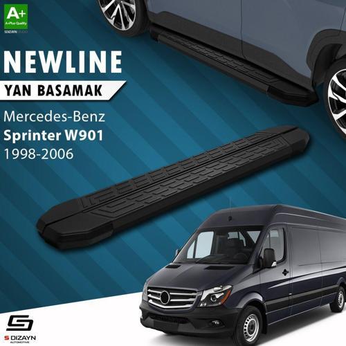 S-Dizayn Mercedes Sprinter W901 Orta Şase NewLine Siyah Yan Basamak 263 Cm 1998-2006 A+ Kalite