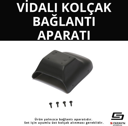 S-Dizayn Peugeot 208 ABS Vidalı Kol Dayama Kolçak Alt Adaptör 2012-2019 A+Kalite