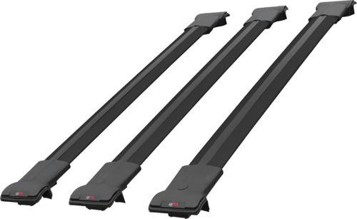 Jeep Cherokee (KK) 2008-2013 Arası ile Uyumlu FLY Model Ara Atkı Tavan Barı SİYAH 3 ADET BAR