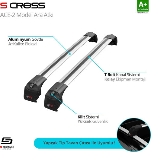 Kia Sportage Uyumlu (Nq5) 2022 Üzeri Ace-2 Model Gri Ara Atkı A+ Kalite Parça