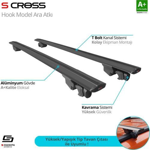 Volkswagen Amarok Uyumlu 2010-2020 Hook Anahtarsız Model Siyah Ara Atkı A+ Kalite Parça