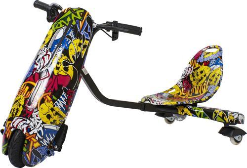Drift Car Elektrikli Kaykay Bluetooth Grafity Desenli Kasa - 01