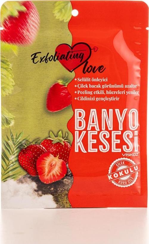 KURU CİLT ÇİLEK KOKULU KESE İNCE %100 VİSKOZ