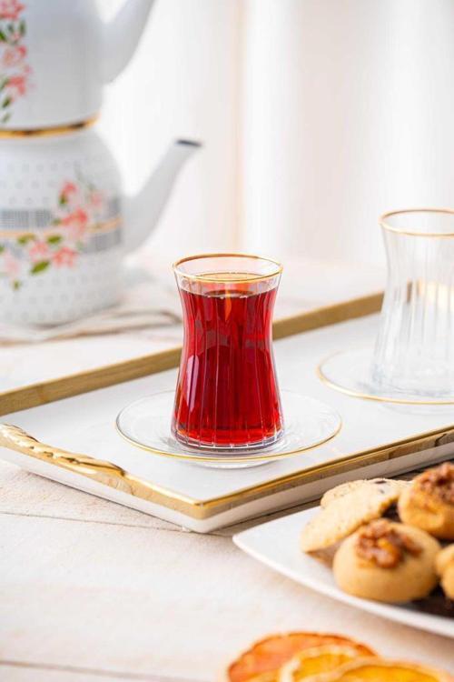 Louisa Gold 12 Parça Çay Seti HMS-06748