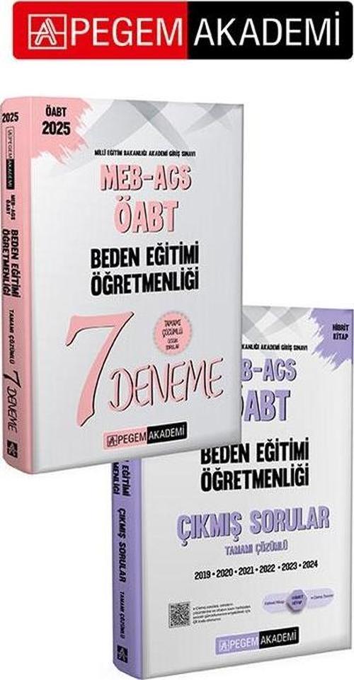 PEGEM AKADEMİ  2025 MEB-AGS-ÖABT Beden Eğitimi Öğretmenliği Tamamı Çözümlü 7 Deneme + 2025 MEB-AGS-Ö