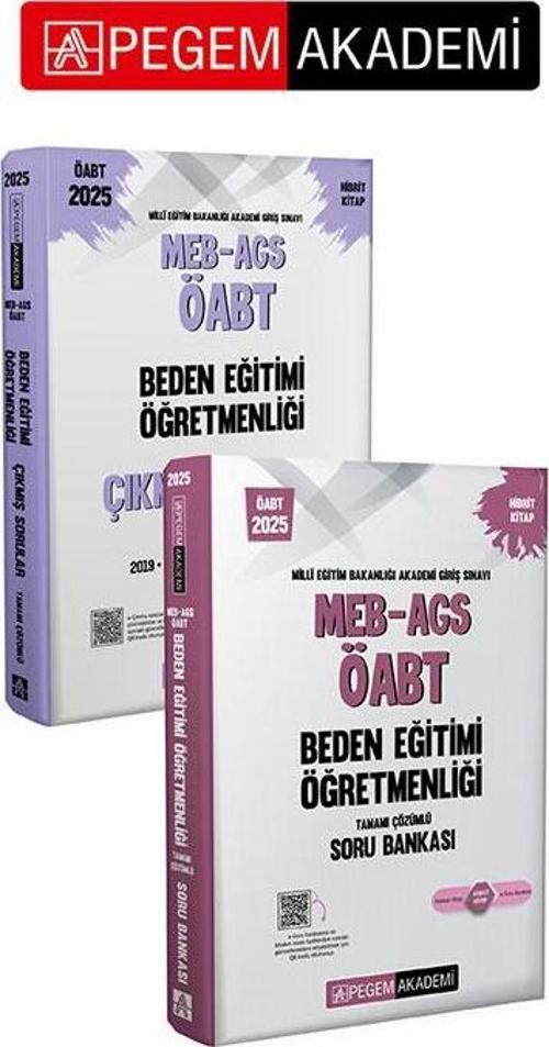 PEGEM AKADEMİ 2025 MEB-AGS-ÖABT Beden Eğitimi Öğretmenliği Tamamı Çözümlü Çıkmış Sorular + 2025 MEB-