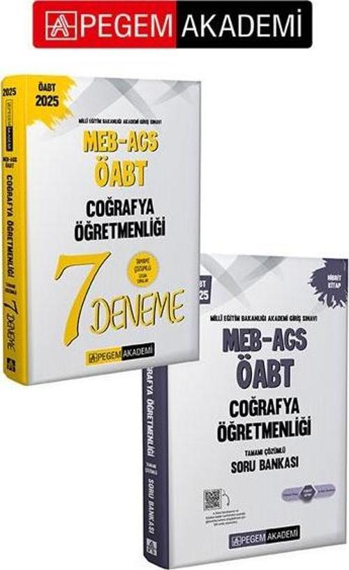 PEGEM AKADEMİ 2025 MEB-AGS-ÖABT Coğrafya Öğretmenliği Tamamı Çözümlü 7 Deneme + 2025 MEB-AGS-ÖABT Co