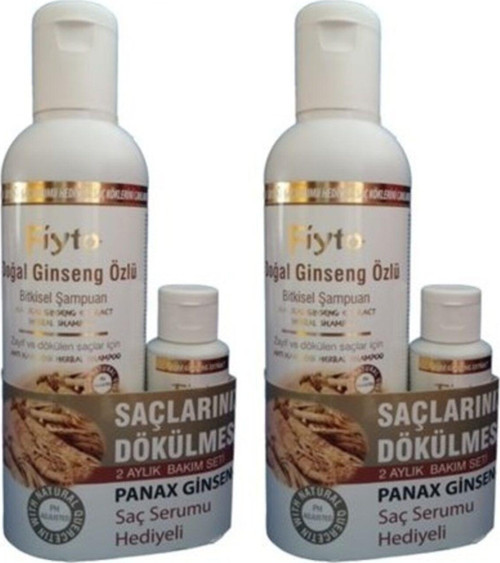 Fiyto Panax Ginseng Özlü Bitkisel Şampuan 500 Ml 2 Kutu