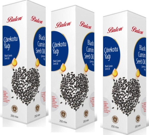 Çörek Otu Yağı Soğuk Pres 3 X 250 Ml