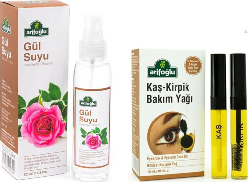 Kaş Kirpik Bakım Yağı 10Ml+10Ml - Gül Suyu 125 Ml