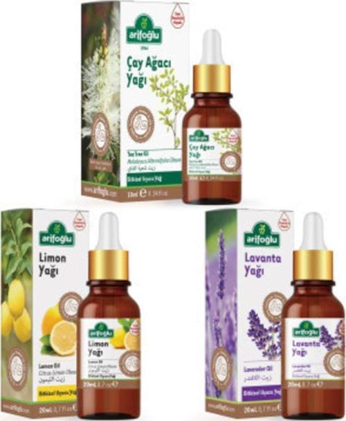 Çay Ağacı Yağı 10Ml + Lavanta 20Ml + Limon Yağı 20Ml