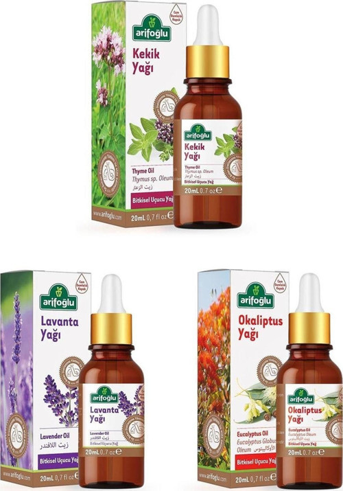 Lavanta Yağı + Kekik Yağı + Okaliptus Yağı 3 X 20 Ml.