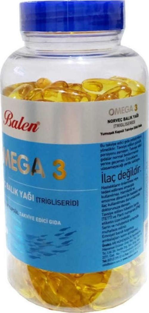 Omega 3 Norveç Balık Yağı Içeren 200 Kapsül (1380 Mg - Trigliserid Form)