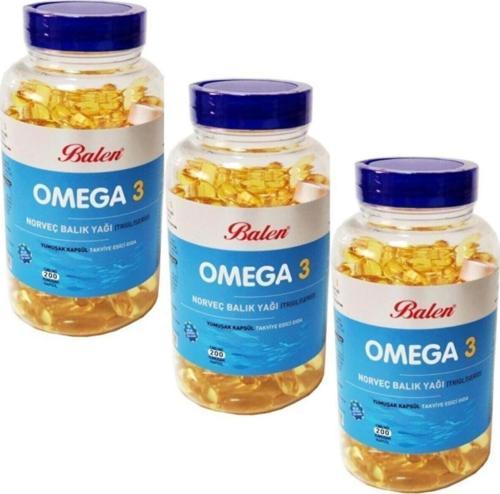 Omega 3 Norveç Balık Yağı(Trigliserid)Yum.Kap.1380Mg*200*3 Adet