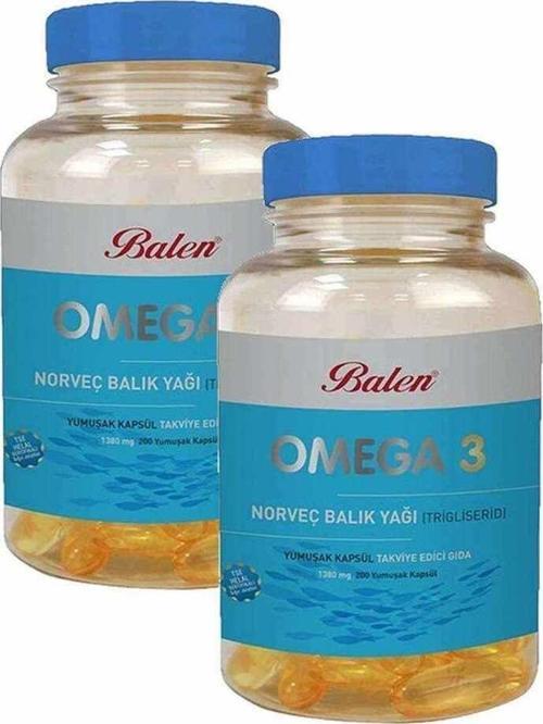 Omega 3 Norveç Balık Yağı 200 X 1380 Mg 2 Adet