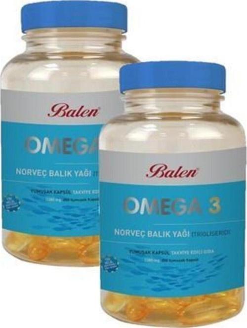 Omega 3 Norveç Balık Yağı Trigliseridyum.Kap.1380 Mg*200*2 Adet