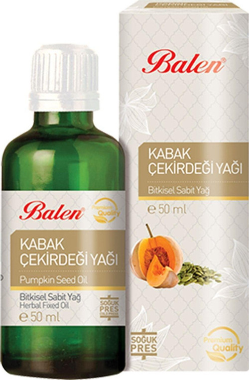 Kabak Çekirdeği Yağı Doğal Bitkisel Sabit Yağ 50Ml Saf Yağ 50 Cc. Kabak Çekirdek Yağ
