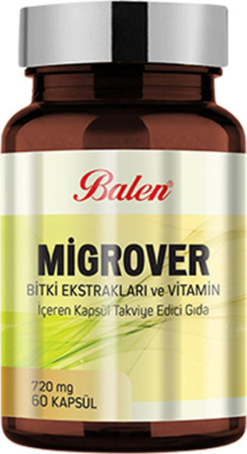 Migrover Bitki Ekstrakları Ve Vitamin Içeren Kapsül 720Mg 60 Kapsül