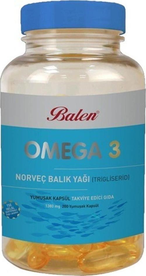 Omega 3 Norveç Balık Yağı 200 Kapsül X 1380 Mg