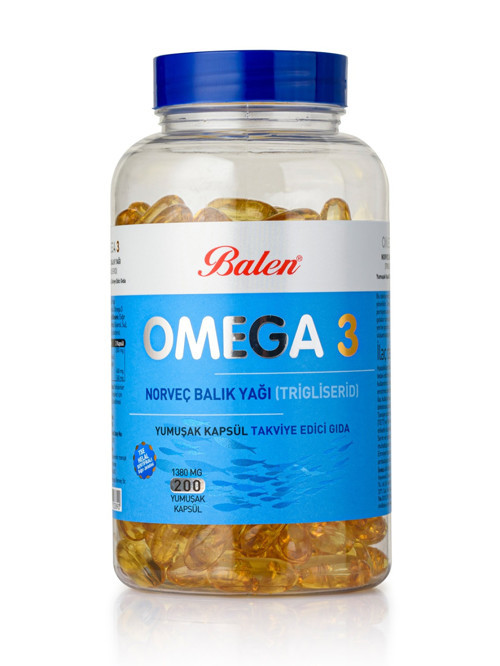 Omega 3 Norveç Balık Yağı 200 Kapsül X 1380 Mg