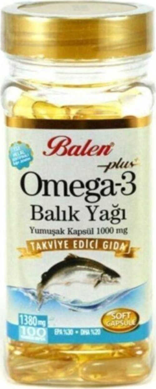 Omega 3 Balık Yağı Kapsül 100 Kapsül 1380Mg