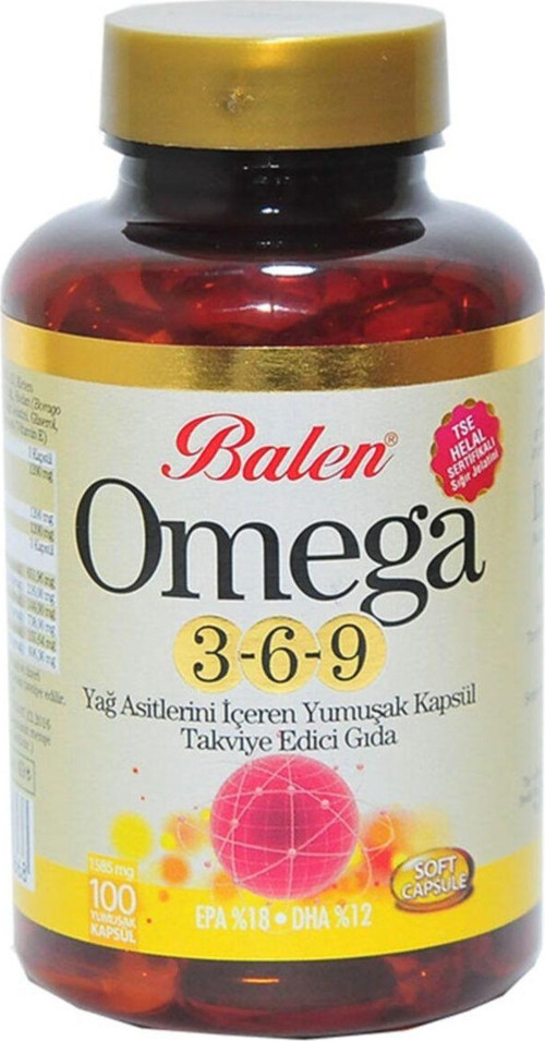 Omega 3-6-9 1585 Mg X 100 Yumuşak Kapsül