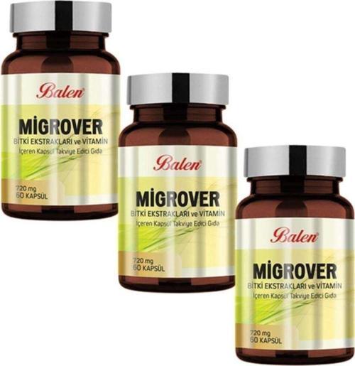 Migrover Bitki Eks. Ve Vitamin Içeren Kapsül 720Mg*60 3 Adet