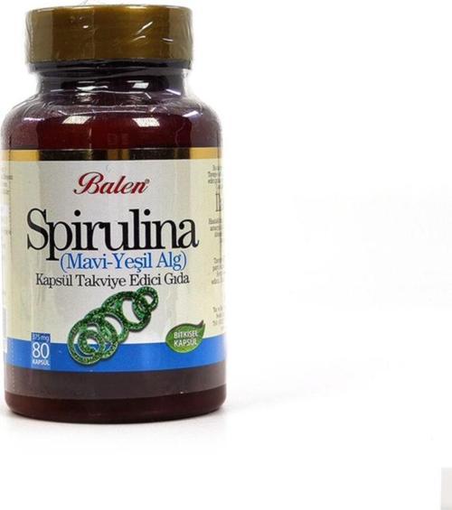 Spirulina Mavi-Yeşil Alg Hapı 80 Kapsül X 375 Mg