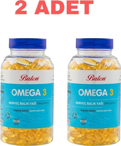 Omega 3 Norveç Balık Yağı Yumuşak Kapsül 1380 Mg *200 2Li Paket
