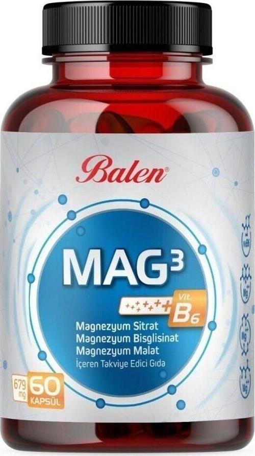 Mag 3 Magnezyum Sitrat & Bisglisinat & Malat