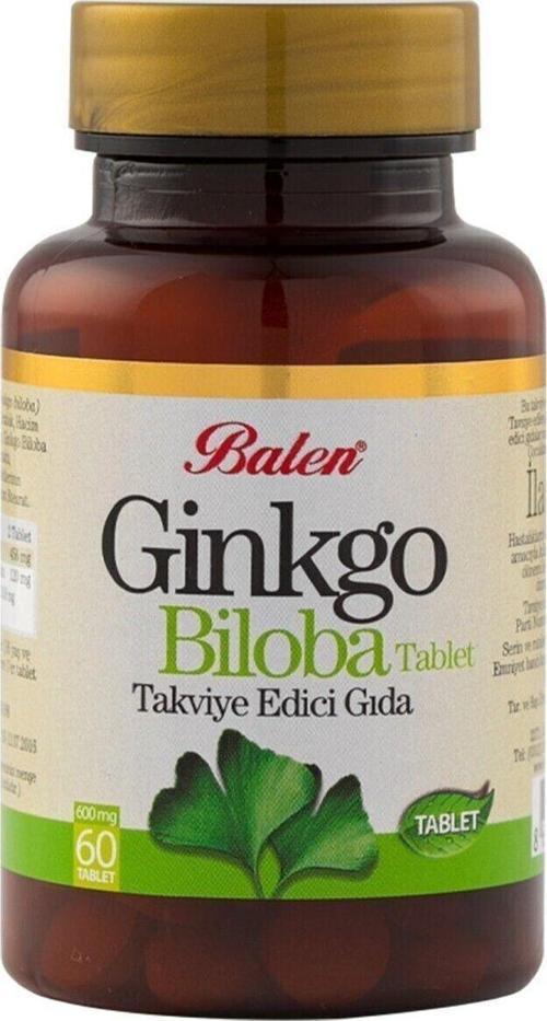 Ginkgo Biloba 600 Mg 60 Tablet Gingko Ginkgo Ginko Biloba Tableti